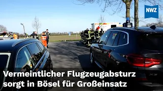 Vermeintlicher Flugzeugabsturz sorgt in Bösel für Großeinsatz