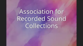 Association for Recorded Sound Collections