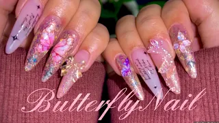 🦋Butterfly Nails🦋 | Nail Diary EP-09 |  BORN PRETTY products | ASMR nail tutorial