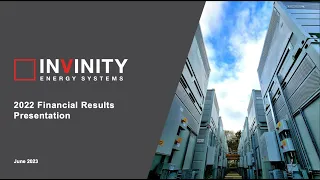 INVINITY ENERGY SYSTEMS PLC - FY22 results