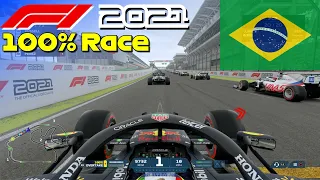F1 2021 - Let's Make Pérez World Champion #19: 100% Race Brazil | PS5