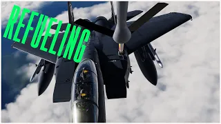 DCS: F-15E Strike Eagle [ VR ] |  Air-to-Air Refueling | Digital Combat Simulator