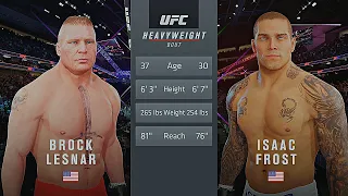 Brock Lesnar Vs. Isaac Frost : UFC 4 Gameplay (Legendary Difficulty) (AI Vs AI) (PS5)