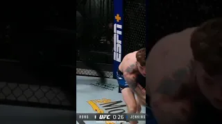 Zhu Rong controlled ground and pound knocked out Brandon Jenkins