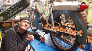 Crescent raket - Kollar över sidostödet. Kan jag göra den till en fungerande moped igen?