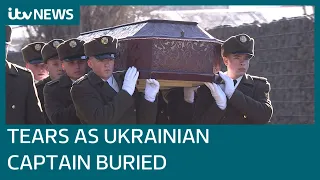 The burial of Ukrainian army captain Anton Sidorov lays bare the human cost of conflict | ITV News