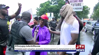 #OccupyJulorbiHouse: Protesters want corruption, economic mismanagement and unemployment to end