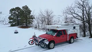 Unexpected Winter Storm | 4x4 Truck Camper Living