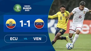 ECUADOR vs. VENEZUELA [1-1] | RESUMEN | CONMEBOL SUB20 2023