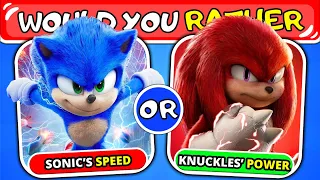 Would You Rather... SONIC The Hedgehog! ⚡