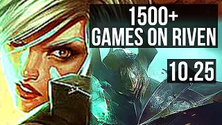 RIVEN vs MORDEKAISER (TOP) | 1500+ games, 7/1/3, 1.7M mastery | KR Diamond | v10.25