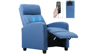 Recliner Chair for Living Room Massage Recliner Sofa Reading Chair Winback Single Sofa Home Theater