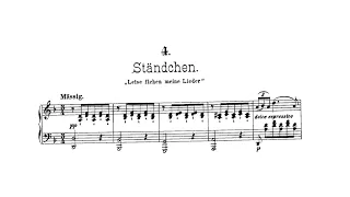 Franz Schubert: Serenade D 957 ("Ständchen") - Piano solo (arr. by A. Horn) - Score