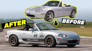 Building a BUDGET Mazda Miata in 15 minutes