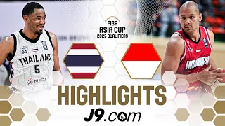 Thailand 🇹🇭 v Indonesia 🇮🇩 | J9 Highlights | FIBA Asia Cup 2025 Qualifiers