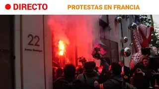 FRANCIA-PROTESTAS PENSIONES : DIEZ policías HERIDOS, uno de ellos de GRAVEDAD  | RTVE