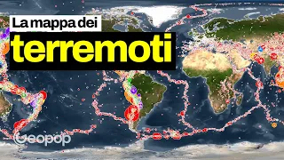 Vi spiego dalla mappa dei terremoti in che zone si verificano maggiormente gli eventi sismici