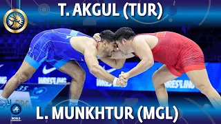 Taha Akgul (TUR) vs Lkhagvagerel Munkhtur (MGL) - Final // World Championships 2022 // 125kg