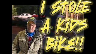 LEAVE IT TO BEAVER: Eddie Fiola Steals A Kids Bike!!!