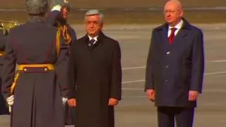 Встреча ПУТИНА и Президента Армении: Саргсян уже в Москве, видео 14.03.2017