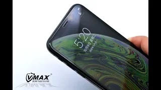 VMAX iPhoneXs/ Xs Max/XR 3D Gummed Frame Full Cover Tempered Glass Screen shield Installation Guide