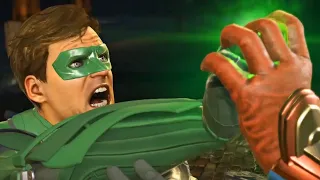 Superman Breaks Green Lantern's Hand | 4K Fight Scene (2023)