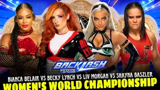 Becky Lynch vs Liv Morgan vs Bianca Belair vs Shayna Baszler Full Match WWE Backlash 2024 Highlights