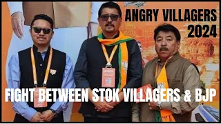 People in Stok shout Shame Shame | BJP Ladakh on election campaign in Stok Village | Angry Villagers