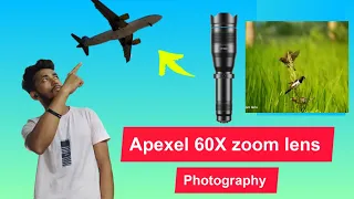 Apexel 60x zoom lens | ✈️ result 😱 #viral #viral