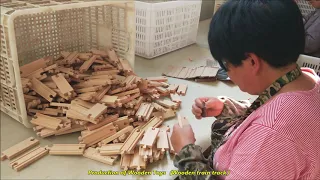 Production of Wooden Toys（Wooden train track）