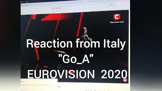 Reaction Ukraine "Go_A" "Solovey" EUROVISION 2020  Реакція на Україну "Go_A" "Соловей" from Italy