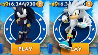 Sonic Dash - Captain Shadow VS Silver Sonic _ Movie Sonic vs All Bosses Zazz Eggman