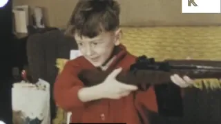 Children Opening Christmas Presents, 1960s 8mm