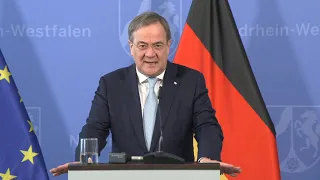 Live: Ministerpräsident Armin Laschet im Anschluss an die Beratungen im Bund-Länder-Kreis