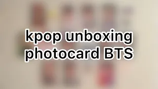 Распаковка карт BTS / Unboxing photocard BTS / kpop photocard collection BTS