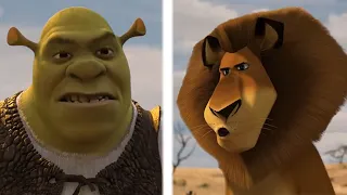 Shrek Vs Alex The Lion Full Fight