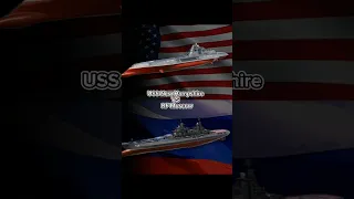 Compare ship in Modern Warship,,, ( USS New Hampshire VS RF Moscow ) #modernwarships #game #compare