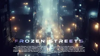 FROZEN STREETS : A COLD NIGHT AMBIENT MUSIC IN THE CYBERPUNK CITY - 1 HOUR