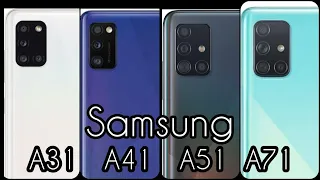 Обзор - Samsung Galaxy A31, A41, A51, A71. Характеристики и распаковка