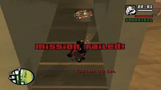GTA SA: Madd Doggs vehicles get kicked forward upon mission failure