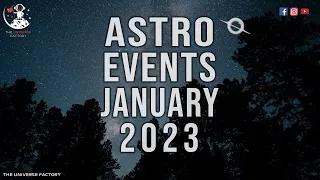 Don't Miss THESE Upcoming Space Events Happening In January 2023 | Astro Events January 2023