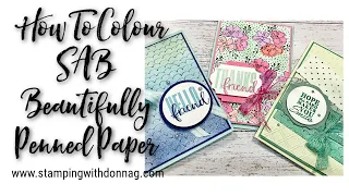 Stampin' Up! Fun colouring & card making Live Crafting Stamping with DonnaG!