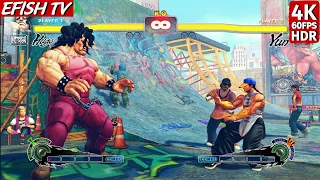 Hugo vs Yun (Hardest AI) - Ultra Street Fighter IV | PS5 4K 60FPS