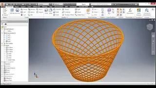 Autodesk Inventor Circular Profile Basket