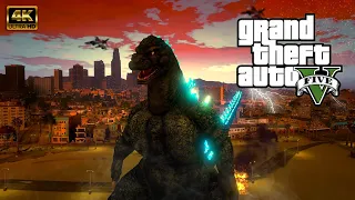 Godzilla 1975 In Los Santos City (GTA V Mod)