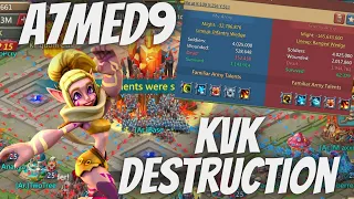 Lords Mobile - Ar. and A7med9 4 Way KvK with Crazy Base Hit  Part 3