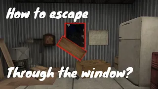 How to escape through the window | Ice Scream 3 | New Glitch
