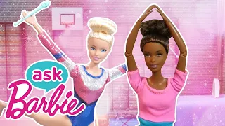 Zawody GIMNASTYCZNE z przyjaciółmi | Zapytaj Barbie | @BarbiePoPolsku