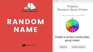 Flippity. Flippity сайтында "RANDOM NAME" жасау. Кездейсоқ оқушыны таңдау.