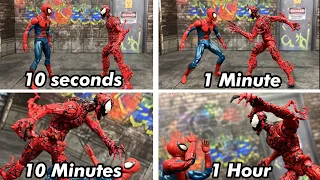 SPEED CHALLENGE: Spider-Man Stop Motion in 10 seconds | 1 minute | 10 minutes | 1 hour